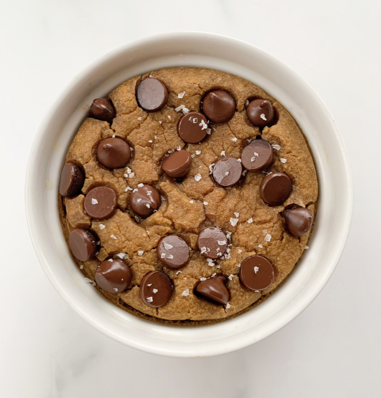 Single-Serve Pumpkin Chocolate Chip Cookie