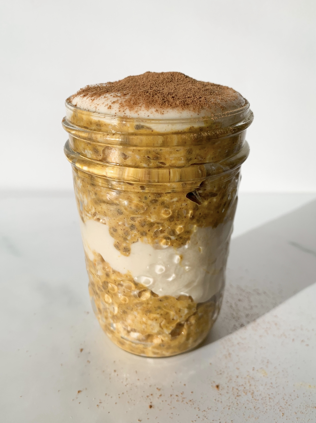 Pumpkin Pie Overnight Oats with Chia