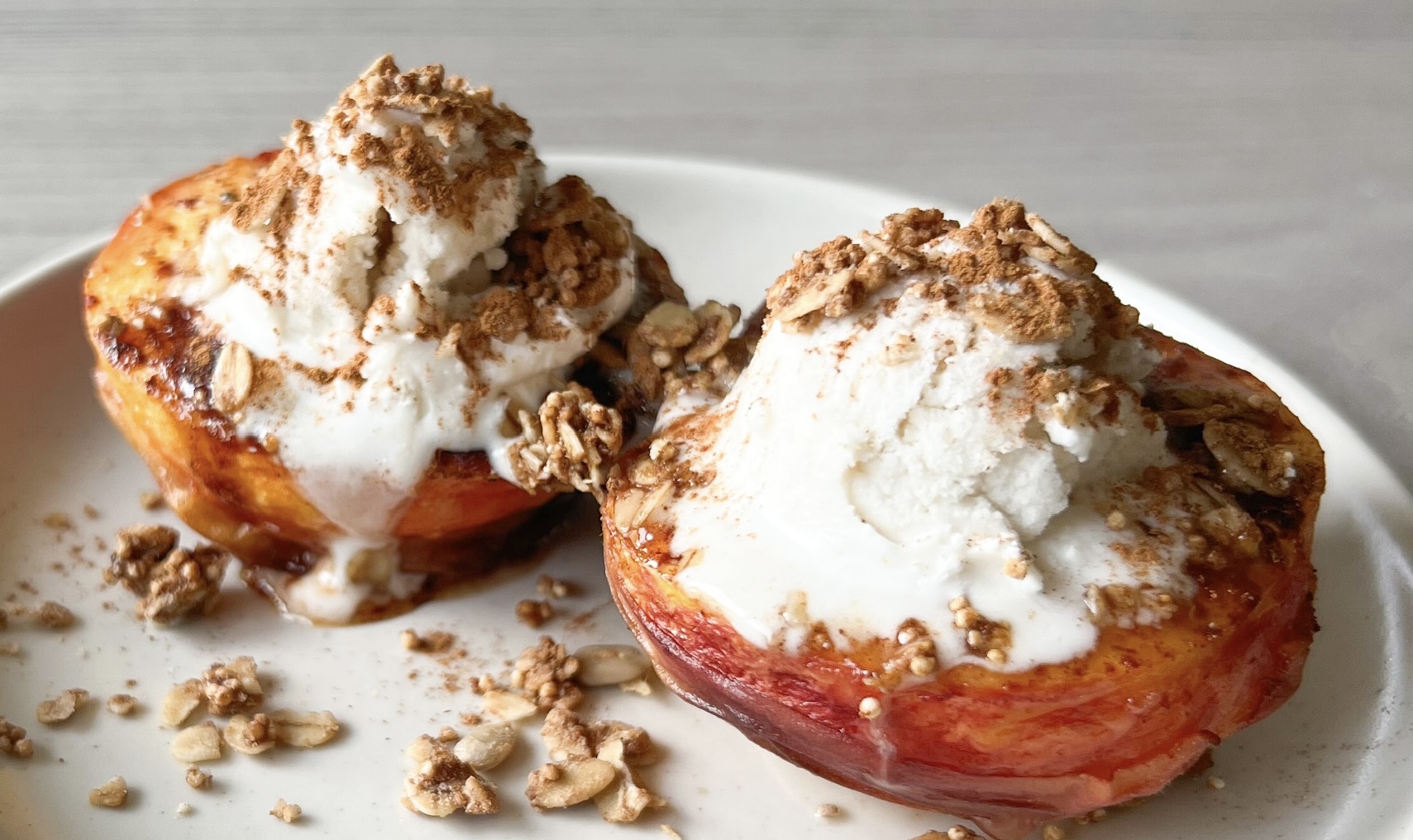 Caramelized Peaches - Gluten Free, Vegan Optional